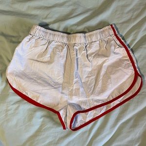 White running shorts